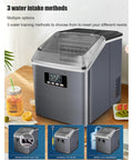 High Octane Countertop Ice Maker Cranks Out Top Shelf Cubes At Record Pace With Up To 25kg Daily Output And Integrated Water Line Hookup for manual, tap, or barrel water intake.