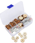 50 Set Doll Joints And Cotter Pins Skeleton Movable Joints For Teddy Bear Making Supplies Wood Craft Kit in storage box