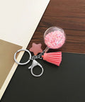 Top Shelf 30 Pc Lobster Clasp Keychain Set With Hella Strong Swivel Hooks Plus 100 Open Jump Rings For Diy Jewelry Making And Craft Repair with pink tassel.