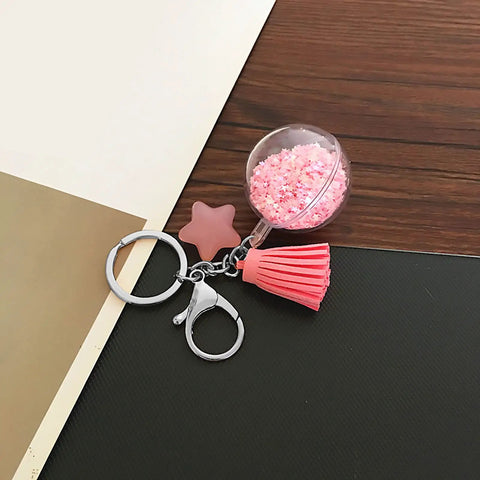 Top Shelf 30 Pc Lobster Clasp Keychain Set With Hella Strong Swivel Hooks Plus 100 Open Jump Rings For Diy Jewelry Making And Craft Repair with pink tassel.