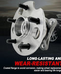 Rear Wheel Bearing Hub Assembly Drop-In Replacement For AWD SUVs And Crossovers Fits Toyota Highlander 2004-2013 Venza 2009-2015 Lexus RX330 2004-2006 RX350 2007-2009 RX400H 2006-2008 5 Lug With ABS, front view