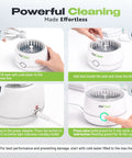 Four-step guide to use Ultrasonic Retainer Cleaner For Aligners Night Guards Dentures And Mouthguards Plus Jewelry Watches Glasses And Coins Deep Cleaning At 45000 Hz