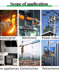 Scope of application for various industries: metallurgical, machinery, power industry, home appliances, construction, petrochemical.