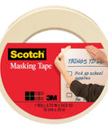 Masking Tape For Office And Home Projects With Strong Adhesive 0.70 Inch By 54.6 Yard Easy Apply Great For Labeling Mounting Bundling.