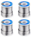 Four spools of Leaded 60 40 Solder For Stained Glass In 4 Lb Pack Industrial Grade Tin Lead Wire No Flux