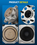 Close-up of Rear Wheel Bearing And Hub Assembly For Honda Accord 2013 2015 2018 2020 And Acura TLX 2015 2020 FWD With ABS Sensor 5 Lug