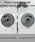 Ebike Motor Clutch Assembly 36T Nylon Planetary Gear Set with 88mm Clutch showcasing left and right spin directions