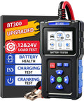 Battery Load Tester 12 Volt And 24 Volt For Cars And Trucks Quick Diagnostic Tool BT300 with display and clamps