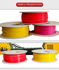 High Precision 3D Print Filament Extruder With Auto Coil Winder And 400C Max Heat For 1.75Mm Plastic Recycling And Automatic Spooling colorful spools of filament.