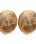 Personalized Golf Ball Marker Set Of 2 In Solid Brass And Copper With Knurled Edges Engrave Up To 20 Characters Durable American Made Metal