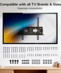 Top Shelf Universal TV Mount Hardware Kit Loaded With Premium Vesa Screws Security Washers And Precision Spacers For A Bulletproof Wall Setup On 19 To 85 Inch Flat Screens, showing assorted screws and washers.