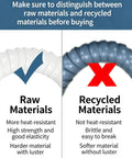 Comparison of flexible soldering smoke absorber arm materials, showcasing raw and recycled variants for high-performance point-source extraction.