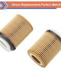 Mercedes-Benz Oil Filter Replacement Kit Two Pack For 2012-2023 C300 CLA250 E300 GLA200 GLC300 Metris Sprinter 1500 2500 And 2017-2019 Q50 Q60 QX30 Drop-In Ready Replacement HU711/6Z HU7116Z 2701800109