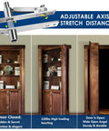 1 Pack Heavy Duty Pivot Hinge Set With Door Ball Catch For Wood Doors Hidden Stainless Steel 360 Degree Rotation Invisible Pivot Door Hardware For Secret Doors And Bookshelves installed on a wooden bookshelf door