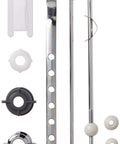 Pop Up Drain Repair Kit With Threaded Adjustable Ball Rod Center Pivot Gasket 3 Ball Size Options Pull Rod Linkage Chrome Finish