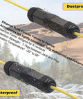 Waterproof RJ45 Coupler IP68 5.3 Inch Shielded Female To Female Ethernet Connector showcasing waterproof and dustproof design
