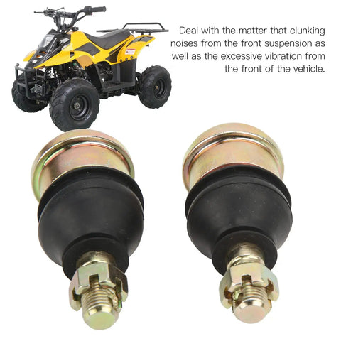 Heavy Duty Beefed Up Tie Rod End Kit For ATV UTV Quad Dirt Bike Kart Ball Joint End Replacement With Vibration Proof Durable Steel Wear Resistant Steering Linkage Set, 12mm thread, pair