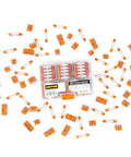 DIY Ready Wire Connectors Set In Sturdy Case With 221 Series Inline Splice 12 AWG Kit scattered around the case, 90-piece