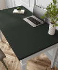 Large Dark Green Peel And Stick Wallpaper 32x118 Inches Self Adhesive Removable Vinyl Wall Covering for desk surface