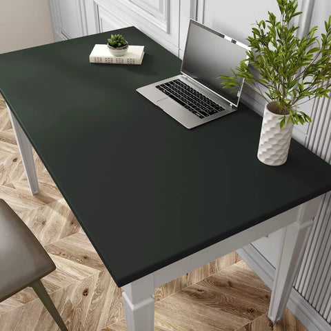 Large Dark Green Peel And Stick Wallpaper 32x118 Inches Self Adhesive Removable Vinyl Wall Covering for desk surface