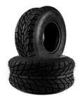 Tubeless Knobby Tire Set 19x7-8 For Mini Bikes Go Karts ATVs Quads And Other 4 Wheelers 4 Ply Z-129 2Pc displayed stacked