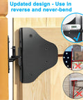 Fence Gate Kit With Gate Latch And Beefy Hinges 90 Degree Right Angle Brackets Anti Sag Gate Hardware on wooden gate