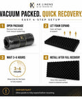 Instructions for Level Up Your Space With These Dope High Density Egg Crate Acoustic Foam Panels 2 Pack 48x24x2 setup process
