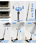 Step-by-step use of Beefy Attic Pull Down System Kit With Adjustable 17 To 36 Inch Range for attic access.