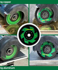 Four Pack 3 Inch HSS Circular Saw Blades With 72 Teeth For Fast Clean Cuts On Copper Aluminum And Non Ferrous Sheet Metal 10mm Arbor