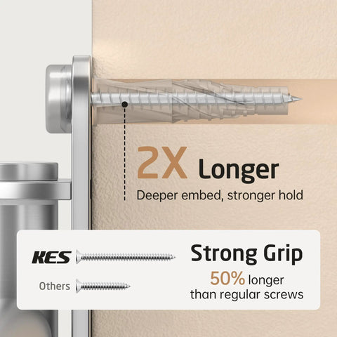 Swivel Towel Rack For Bathroom Nineteen Point Five Inch Swing Out Four Arm Wall Mounted Towel Bar installation detail