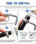 Heavy Duty 122 Pcs Stainless Steel Hose Clamp Assortment Kit With Adjustable Worm Gear Clips Perfect For Auto Radiator Plumbing Fuel Lines And Harsh Engine Bays Made To Fit All Sizes Ranging From Quarter Inch To Two Inches, installation guide