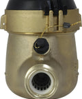 Front view of Three Quarter Inch Water Meter Lead Free Brass NSF Certified Multi Jet Gallons Horizontal Installation body.