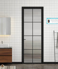 Modern bathroom with a Must Have Dua Sticker Set 19 Removable Muslim Prayers Wall Art 8x4 Inches Arabic And English on wall.