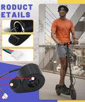 Universal Thumb Throttle For Electric Scooters Replaces Speed Controller For Gotrax GXL V2 Apex Series Hibo S2 And S2 Pro Megawheel S10 Easy Install Smooth Acceleration Durable Replacement Part For Booster Scooters Plug And Play shown with product details and rider.
