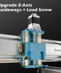 Genmitsu SainSmart 4040-PRO MAX CNC router gantry with blue carriage and lead-screw drive