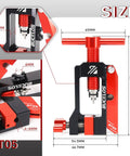 Smooth Operator 2 In 1 Hydraulic Disc Brake Needle Driver Insertion Tool With Heavy Duty Aluminum Tubing Cutter dimensions and features.