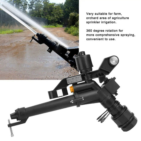 Irrigation Sprinkler 1.5In To 1In DN25 Female Thread Adjustable 360 Degree Rotating Rocking Arm for Farm Irrigation