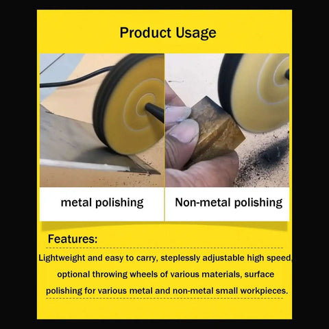 Pro Grade Jewelry Polisher Bench Buffer Grinder Mini Buffing Tool with high performance variable speed for metals and non-metals.