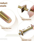Product details of 20 Pack Heavy Duty Countertop Connectors And Steel Table Fasteners with robust alloy steel and easy assembly.