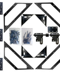 Heavy Duty Corner Brace Gate Kit For Wooden Fence Gates Sag Prevention Bracket For Driveway Garden And Pedestrian Gates Up To 120 Lbs Black Finish Built Tough For Reliable Gate Support And Long Lasting Durability components including brackets and screws