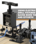 Professional Adjustable Wire Stripper Machine featuring zero hassle setup and direct drill mount for super fast cable peeling.