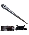 Beefed-Up Heavy Duty Broad Head Bull Pin Alignment Punches Cone From 1-1/4 In To 5/16 In 13.75 In Long Heat Treated AISI 4135 Alloy Steel