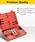 Pro Grade Heavy Duty 46 Piece Harmonic Balancer And Pulley Puller Kit With Flywheel Remover And Crankshaft Removal Tools in red case