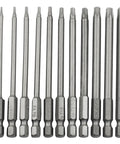 Master Grade Magnetic Torx Bit Collection Featuring T6 Through T40 Security Tips Constructed From Badass Alloy Steel For Zero Hassle Vacuum Servicing And A Dependable Gear Stack That Holds Up Great, 11-piece set, magnetic alloy, 4-inch length.