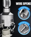 Hoehew Electric Pipe Threader Kit With Internal And External Cutting For One Half Inch And Three Quarter Inch Pvc And Ppr Pipes Upgraded Drill Compatible Re threading Tool Precision Dies with wire opener feature