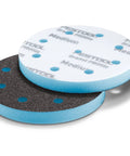 Granat Profile Soft 5 Inch 125 mm Sanding Discs 10 Pack With Flexible Foam Backing For Contours Moldings And Curved Surfaces Hook And Loop One Half Inch Foam Core, showing front and back of discs.