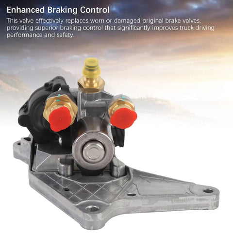 Heavy Duty Truck Air Brake Valve And Foot Valve Assembly For Your Rig, Truck Brake Control Valve For Pneumatic Air Brake System Replacement And Repair, Compatible With Heavy Duty Trucks Model 21991157