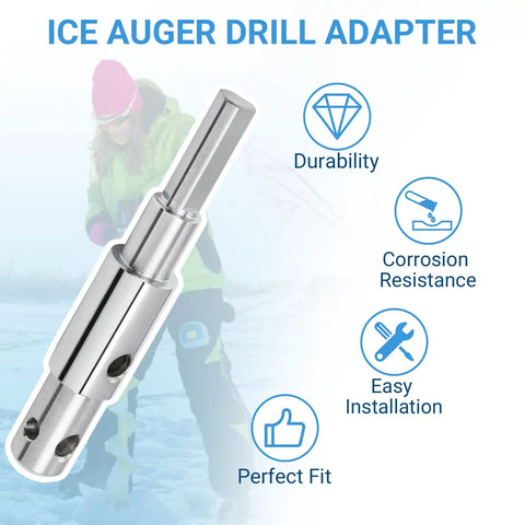 Two Stage Auger Drill Adapter For One Half Inch Chuck Fits Three Quarter Inch And Seven Eighths Inch Auger Shafts with features