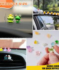 5-piece Z-synka giraffe car interior figurine set for dashboard and rearview mirror decor