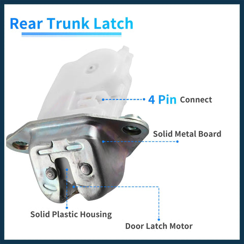 Plug And Play Rear Liftgate Door Lock Actuator For Subaru Crosstrek 2014 To 2023 heavy duty trunk latch with metal board and plastic housing